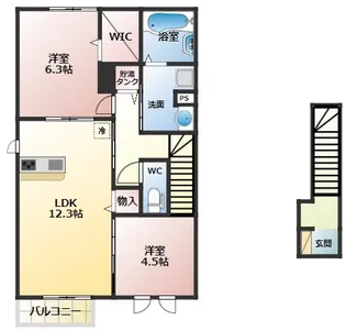 リアン ドゥ ファミーユ【2階】の間取り