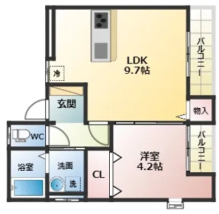 ラ・パレット【3階】の間取り