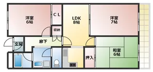 パナグレープ【3階】の間取り