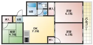 セジュール高井【2階】の間取り