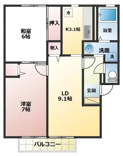 エトワールコート B棟【1階】の間取り