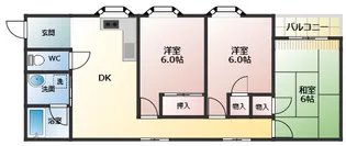 ハイツ四季【2階】の間取り