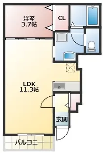 セレノ アロッジオⅡ【1階】の間取り