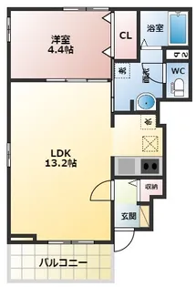 カーサアリエッタ【1階】の間取り