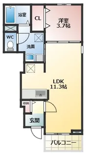 Sarry Belle【1階】の間取り