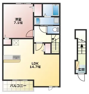カーサアリエッタ【2階】の間取り