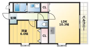 スペイシア友貴【1階】の間取り