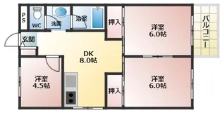 コーポ柏原【3階】の間取り