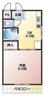 アパートメント柏原【3階】の間取り