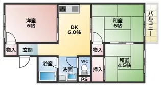 パープルハイツ【2階】の間取り