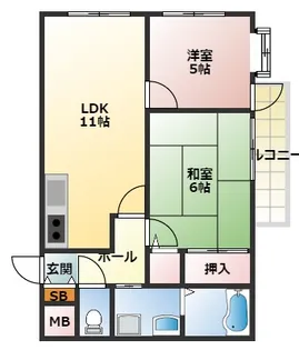 ゲマインシャフト【5階】の間取り