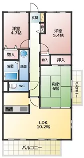 サンコーグランピア【6階】の間取り