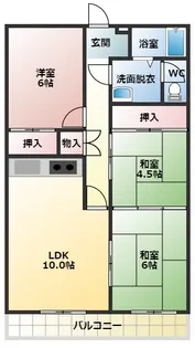 3LDKの間取り画像