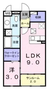 コンフォートA【1階】の間取り