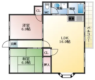 メゾン津々山台【2階】の間取り