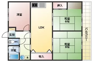 ロイヤルハイツ【1階】の間取り