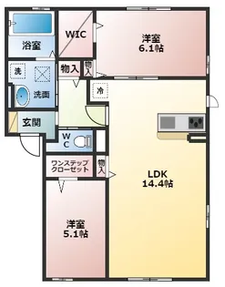タンカルム ニータ【1階】の間取り