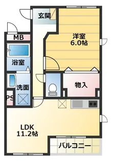 カスカードⅡ【2階】の間取り