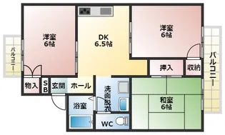ハイツひまわり【1階】の間取り