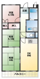 ウィンディー小山【1階】の間取り