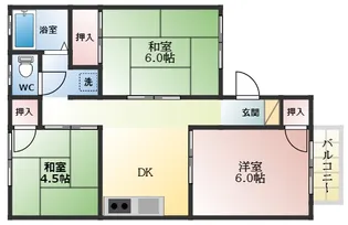 グリーンヒル【1階】の間取り