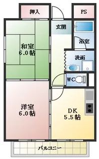 グランデ松原【2階】の間取り