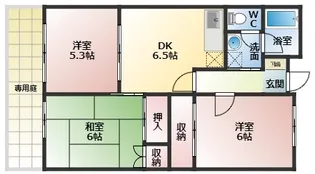 グリーンガーデン松南 B棟【2階】の間取り