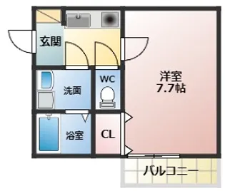 JPアパートメント松原【3階】の間取り