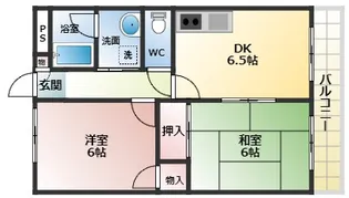 モアクレスト津村Ⅲ【2階】の間取り