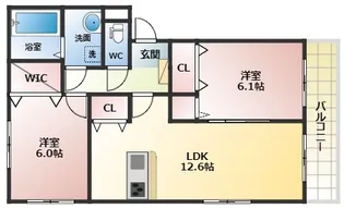 メゾン エインシェント7【1階】の間取り