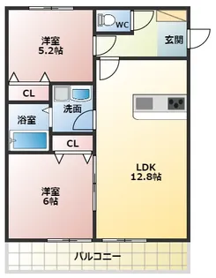 アッツ・コート松原三宅ファミリア北館【2階】の間取り