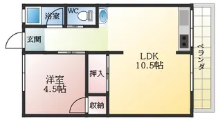 山本ハイツ【2階】の間取り
