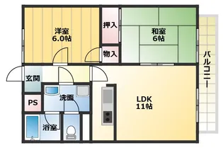 モアクレストツムラB【1階】の間取り