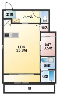1Rの間取り画像