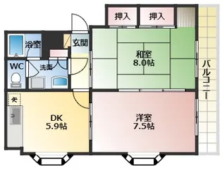 グリーン・フォーレスト【2階】の間取り