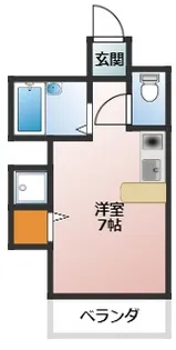 ラ・シャンブル松原【2階】の間取り