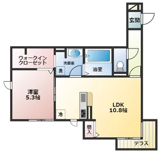 ウィキペティア【1階】の間取り