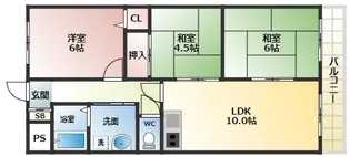メゾンアルカディア【2階】の間取り