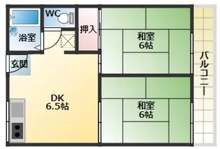 中野ハイツ【2階】の間取り