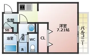 1Kの間取り画像