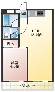 ファミティ弐番館【3階】の間取り