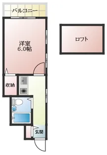 ハイツ藤井寺【1階】の間取り