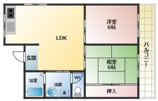 ハイツ松本【2階】の間取り