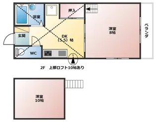 センチュリーハイツ【2階】の間取り