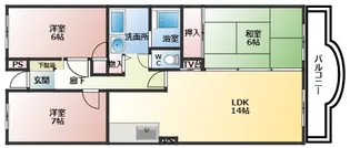 パークレジデンス【4階】の間取り