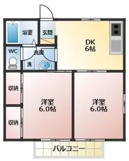 カーサクアトロ【2階】の間取り