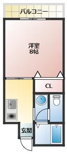 ヴァンドーム羽曳野【2階】の間取り