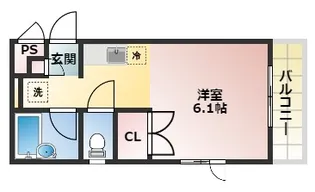 コンフォート軽里【2階】の間取り