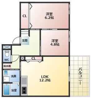 ドミール南栄町【2階】の間取り