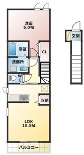 ノーブルA【2階】の間取り